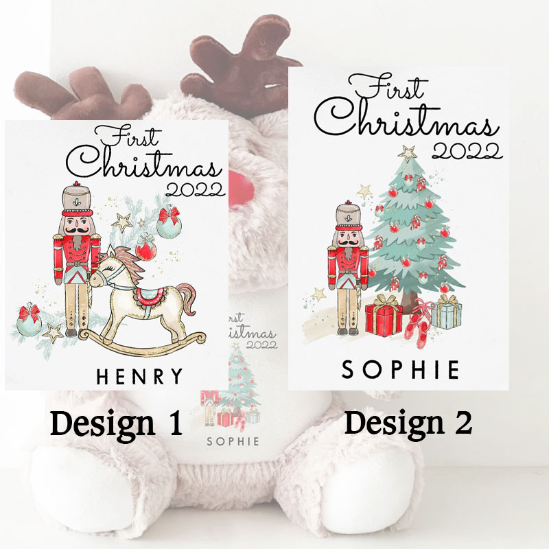 Personalized Christmas Stocking Plaid Linen Christmas Stockings Xmas Stocking