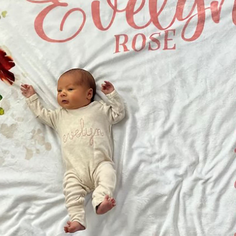 Personalized Oatmeal and Blush Vintage Stitch Girl Romper with Bow 