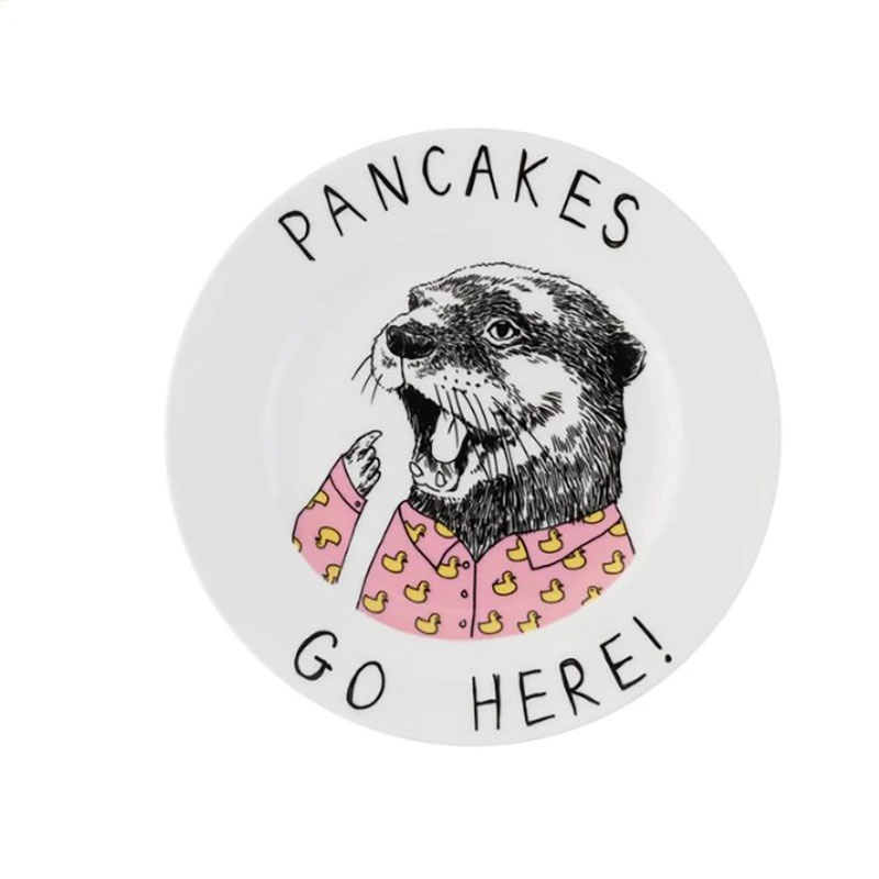 Are We Having Pancakes Pancakes Go Here Side Plate Baby or Family Gift