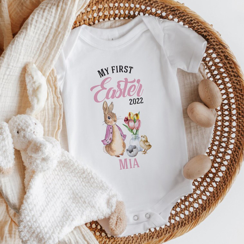 Personalised My First Easter Baby Bodysuit for boys or girls