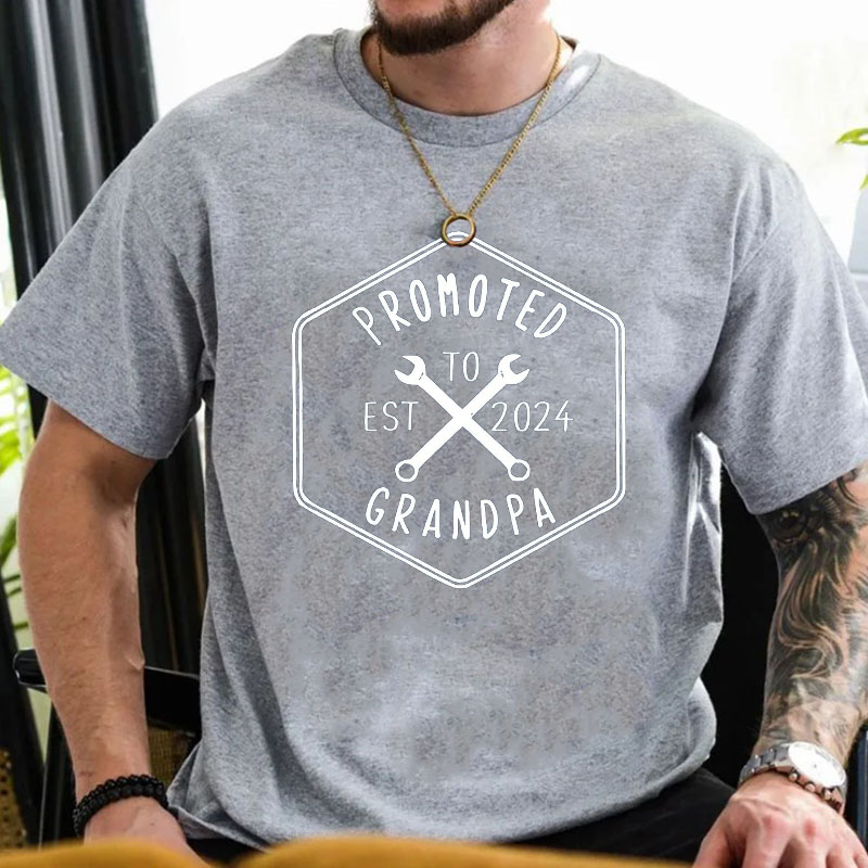 Promoted to Grandpa 2024 Pregnancy Announcement TShirt