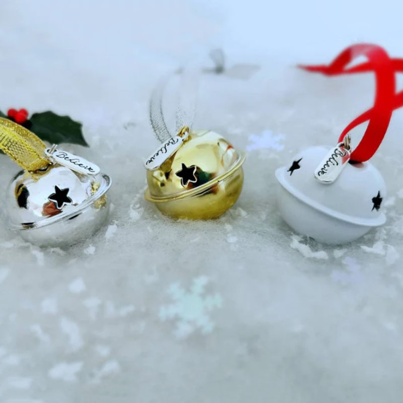 A Beautiful Magical Believe Bell in a Rustic Christmas Eve Box or a Gift from Santa