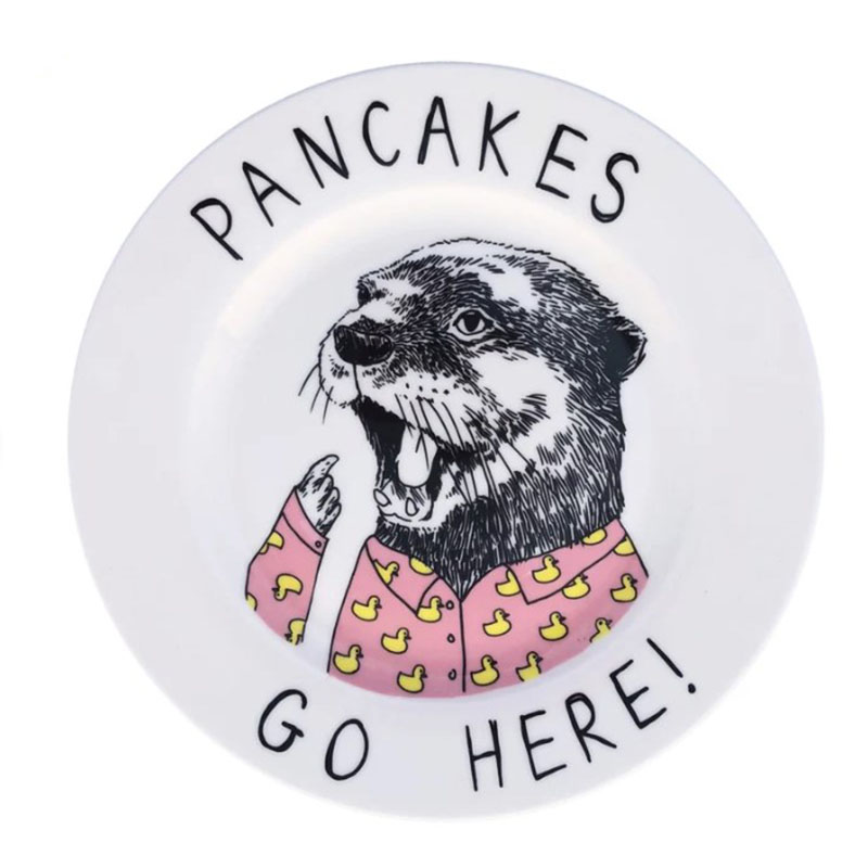 Are We Having Pancakes Pancakes Go Here Side Plate Baby or Family Gift