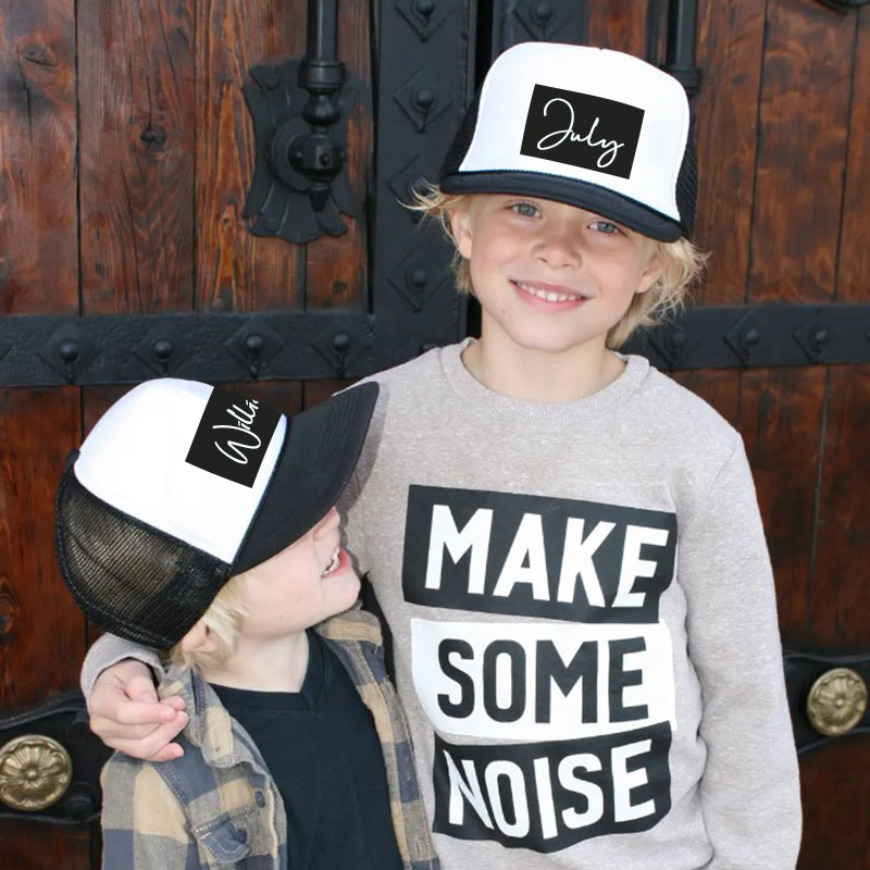 Personalized Daddy and Son Trucker Hat
