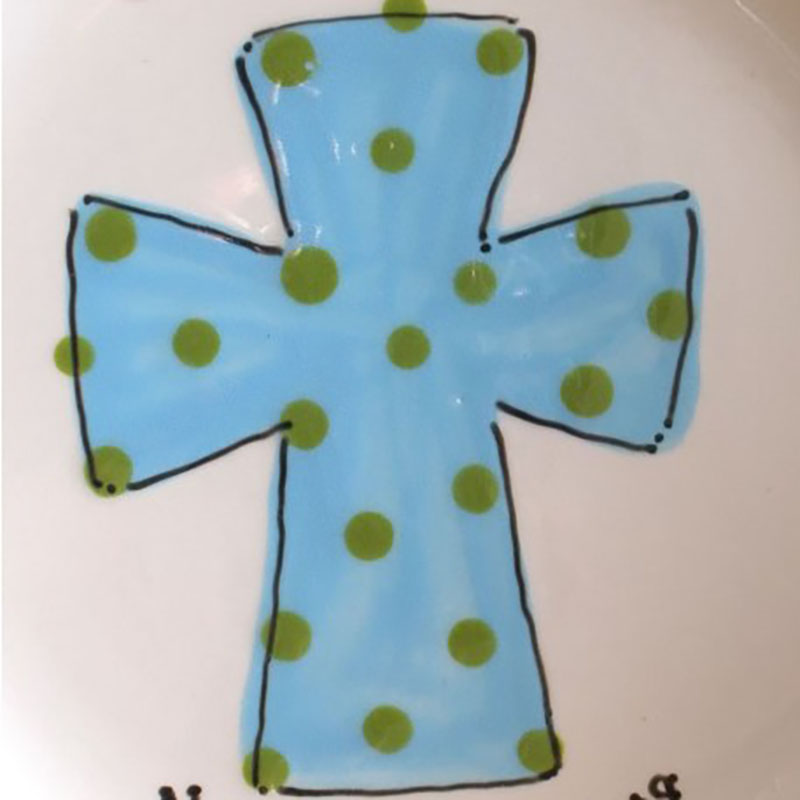 Personalized Baptism Custom Name with Cross - Great Baptism Gift