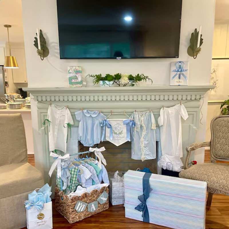 Custom Baby Welcome Banner Baby Shower with BOWS