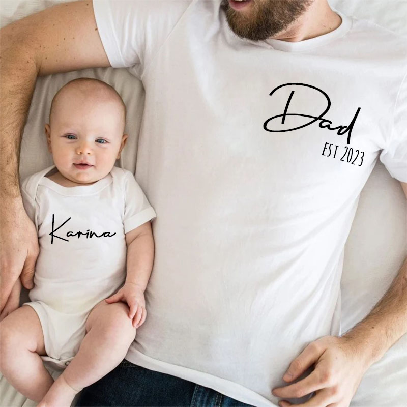 [Adult Tee]Daddy and Me Father's Day T-SHIRT