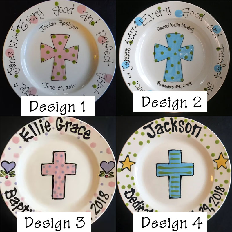 Personalized Baptism Custom Name with Cross - Great Baptism Gift