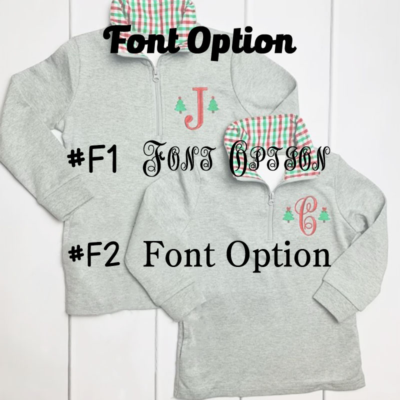 Monogram Christmas Sweatshirt for Baby Toddler Kids Girls Boys Sibling Matching Pullover