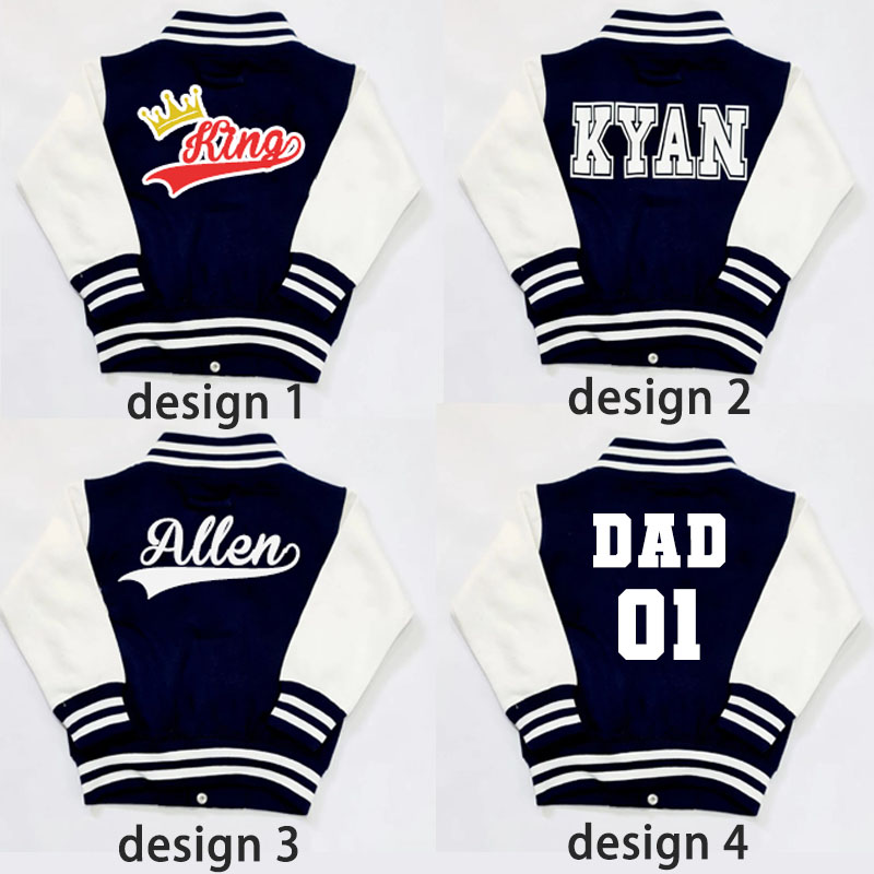 Personalized Varsity Jacket Letterman Crown Jacket Kids-Adult, Custom Sports Jacket