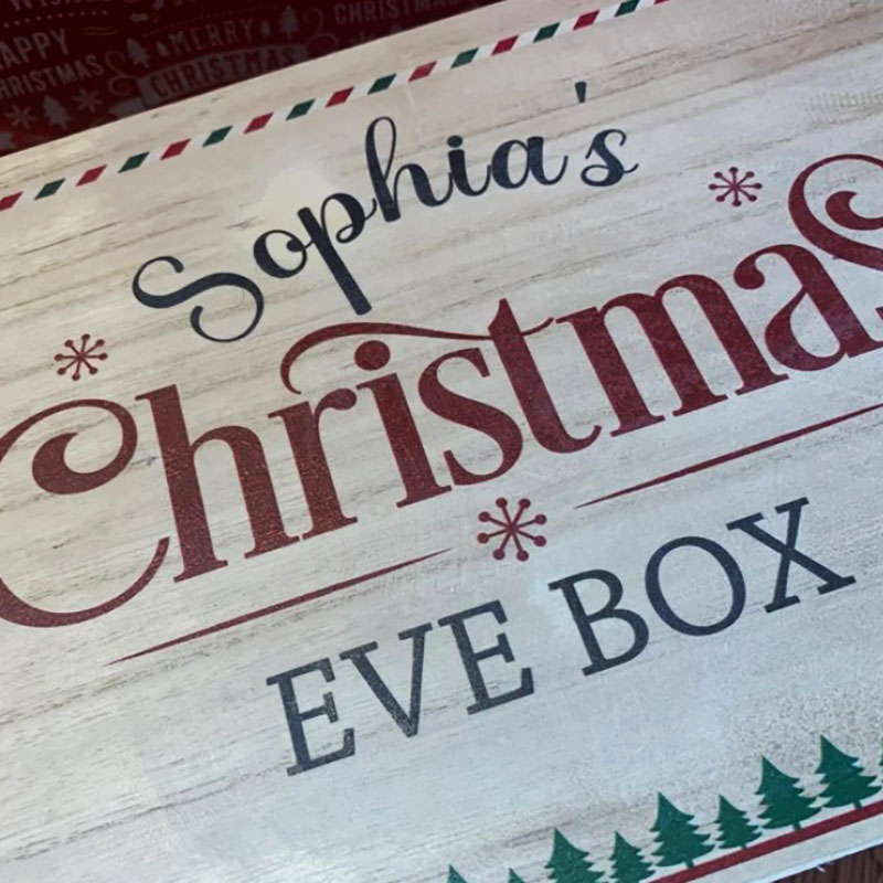 Green Stripe1st Personalised Bodysuit Toy Wooden Christmas Eve Box
