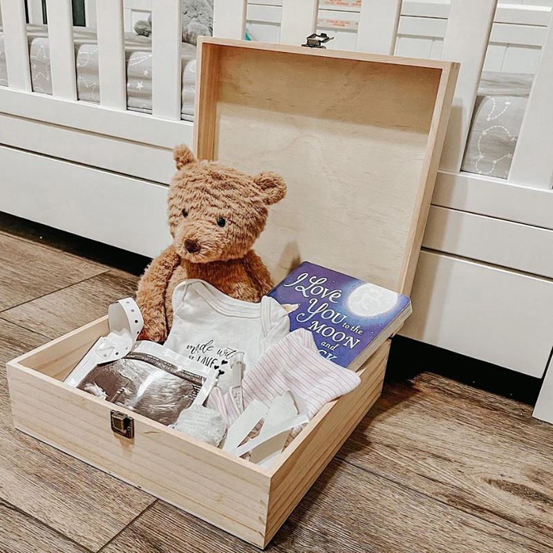Personalized Memory Box Rainbow Baby Gift Box