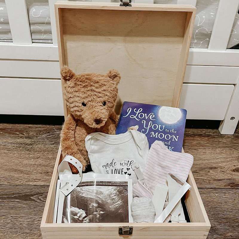 Personalized Memory Box Rainbow Baby Gift Box