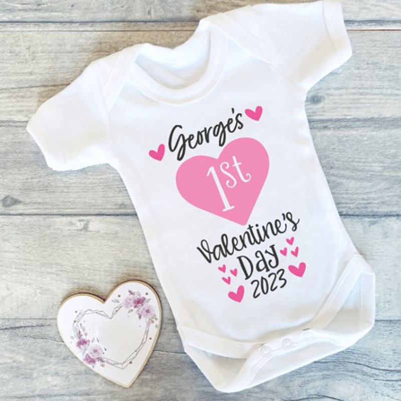Personalised Baby's First Valentine's Day Valentine's Baby Gift