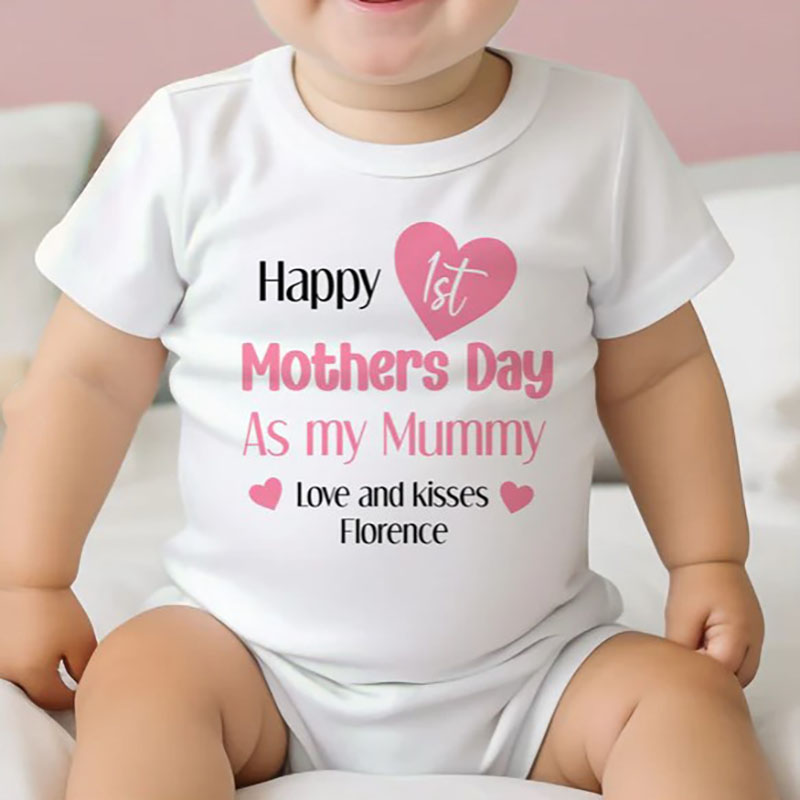 Our First Mother's Day Baby Outfit Kids T-shirt 