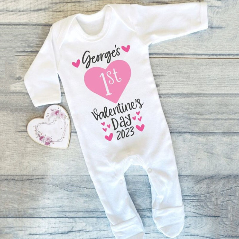 Personalised Baby's First Valentine's Day Valentine's Baby Gift