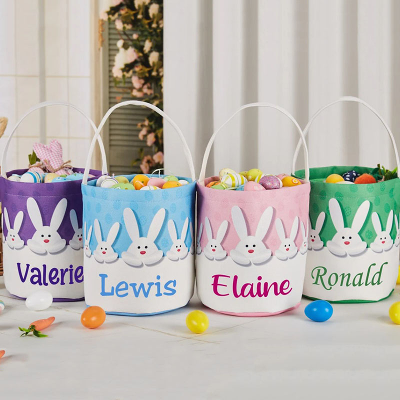 Personalised easter outlet egg hunt bags