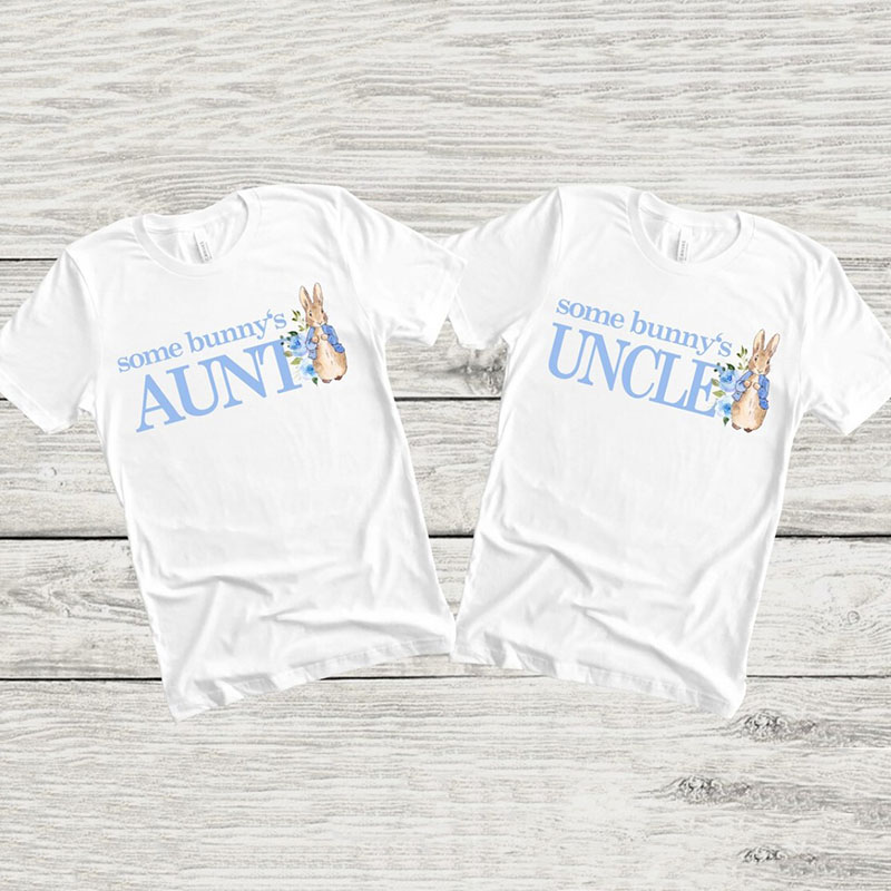 [Adult TeePeter Rabbit Family T-Shirts for his 1st Birthday