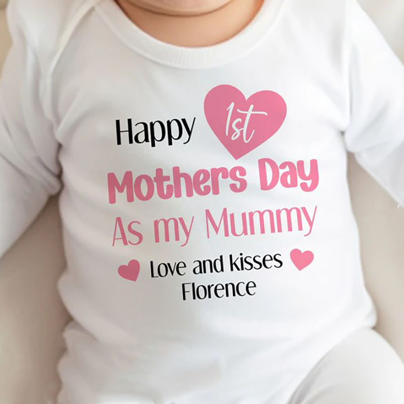 Our First Mother's Day Baby Outfit Kids T-shirt 