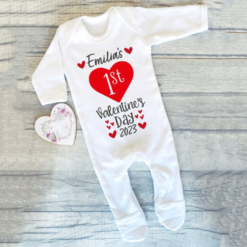 Personalised Baby's First Valentine's Day Valentine's Baby Gift