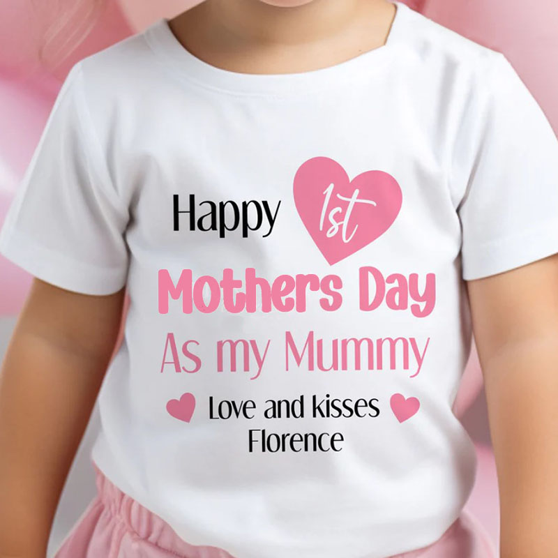 Our First Mother's Day Baby Outfit Kids T-shirt 