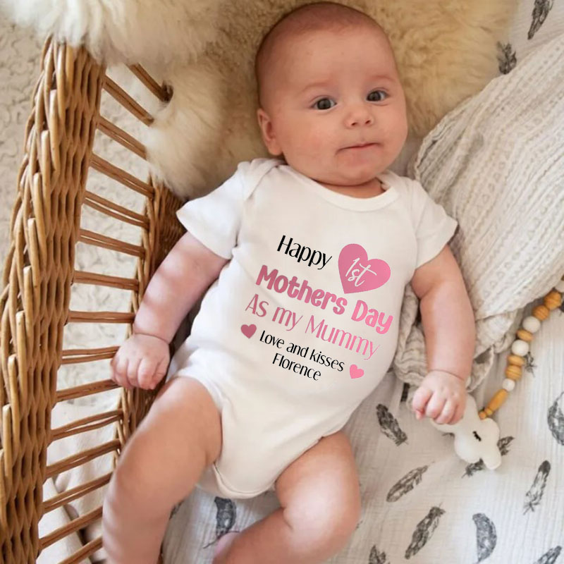Our First Mother's Day Baby Outfit Kids T-shirt 