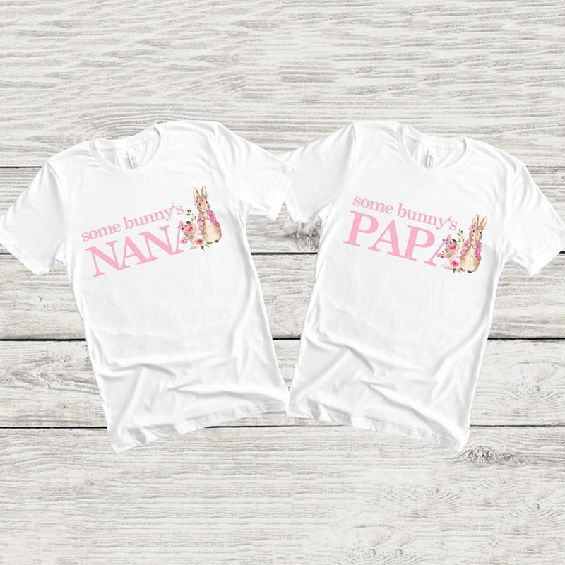 [Adult TeePeter Rabbit Family T-Shirts for his 1st Birthday