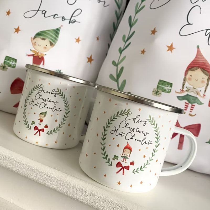Personalised Kids Christmas Mug Hot Chocolate Mug 