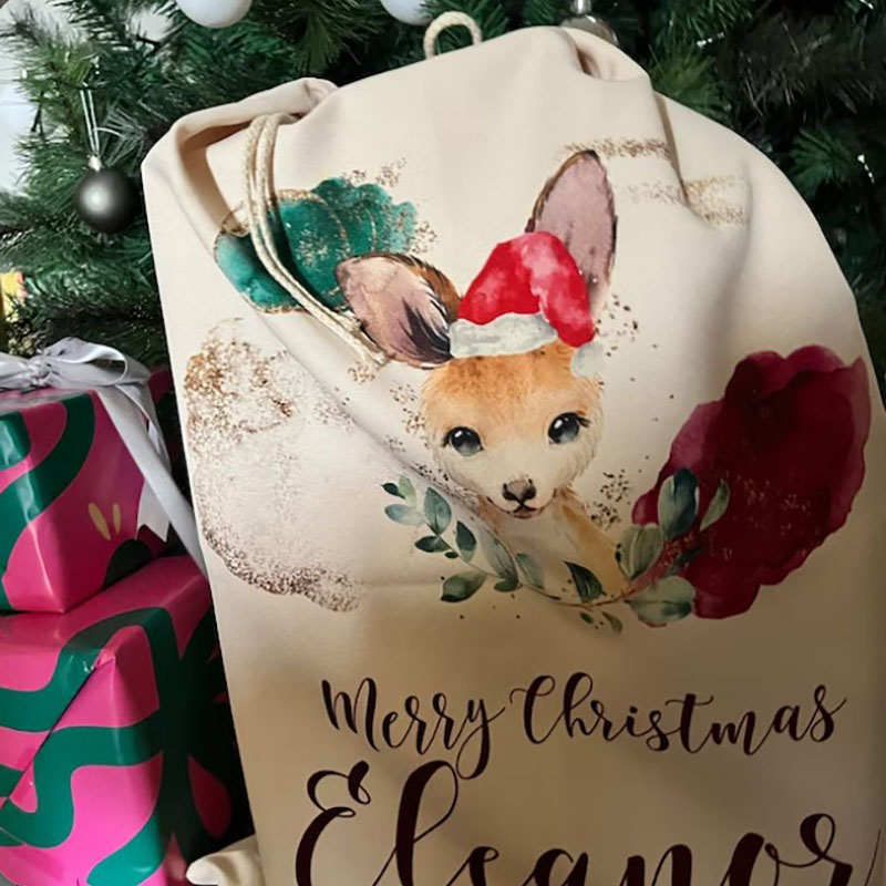 Christmas Santa Sack Large Size Personalised Animals Gift Sack Limited Stock Available