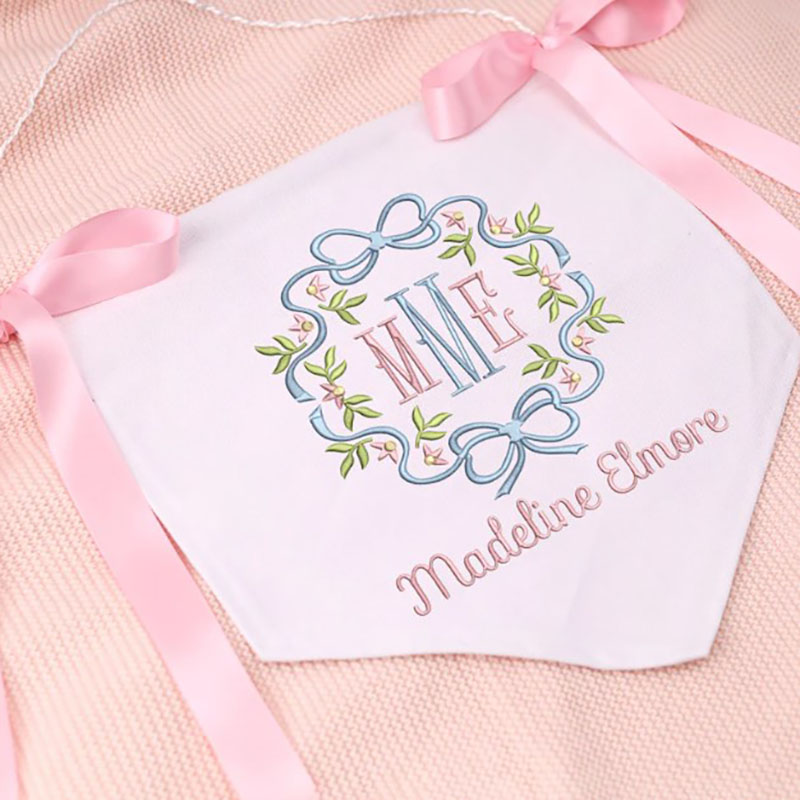 Personalized Baby Banner Ribbon Welcome Banner with bows