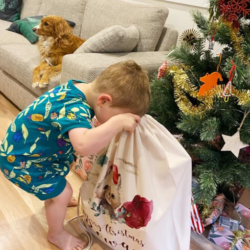 Christmas Santa Sack Large Size Personalised Animals Gift Sack Limited Stock Available