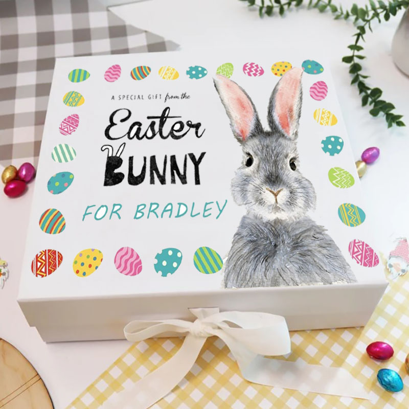 Personalised Special Gift Easter Bunny Gift Box