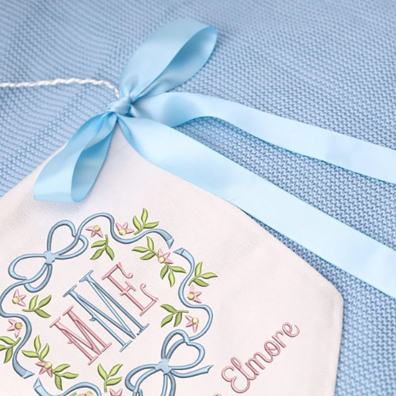 Personalized Baby Banner Ribbon Welcome Banner with bows