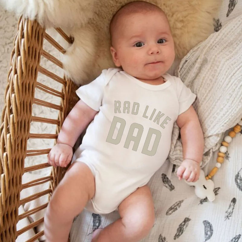 [Baby Bodysuit]Rad Dad and Rad Like Dad Fathers Day Baby Bodysuit