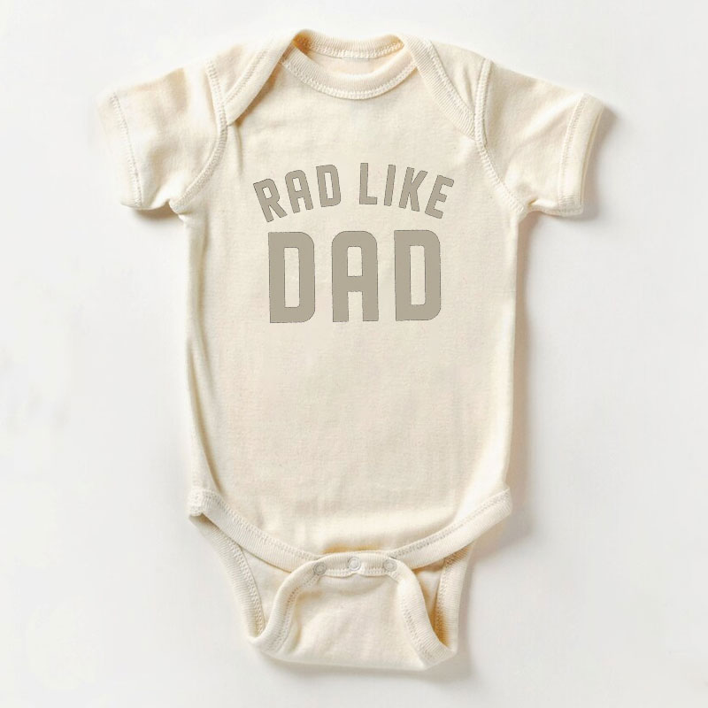 [Baby Bodysuit]Rad Dad and Rad Like Dad Fathers Day Baby Bodysuit