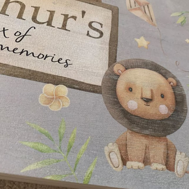 Personalised Safari Animals Keepsake Box Perfect Xmas gift