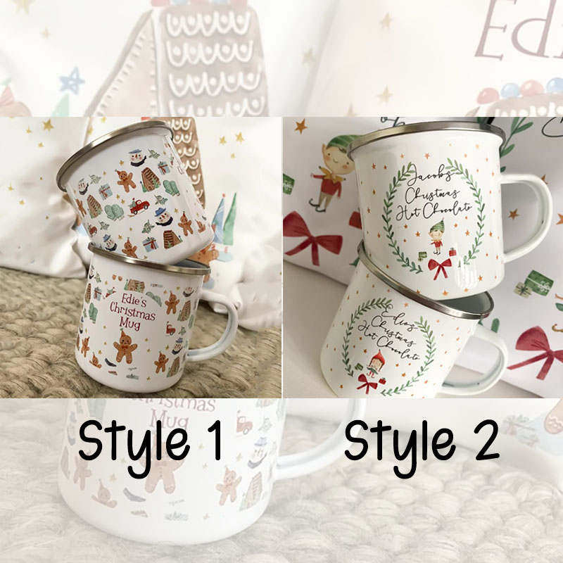 Personalised Kids Christmas Mug Hot Chocolate Mug 