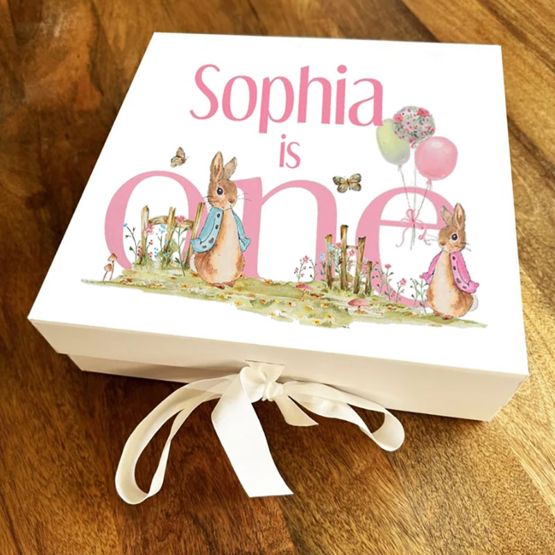 Personalised Baby's First Easter Bunny Gift Box
