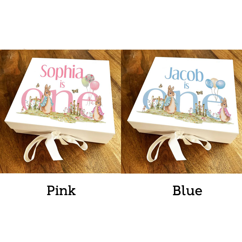 Personalised Baby's First Easter Bunny Gift Box