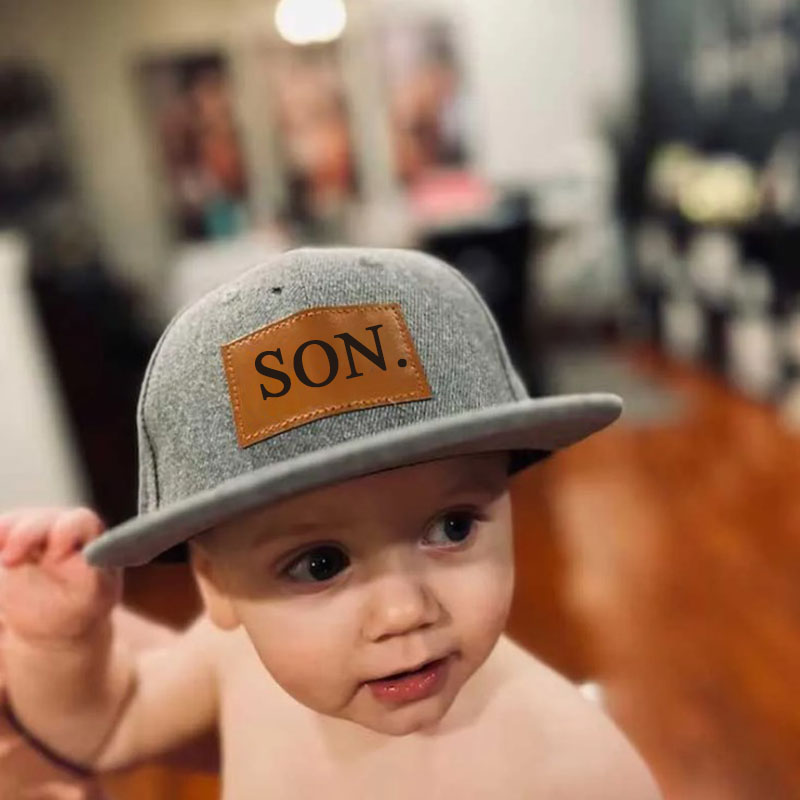 Personalised Dad and Son Engraved Father'day Baseball Cap