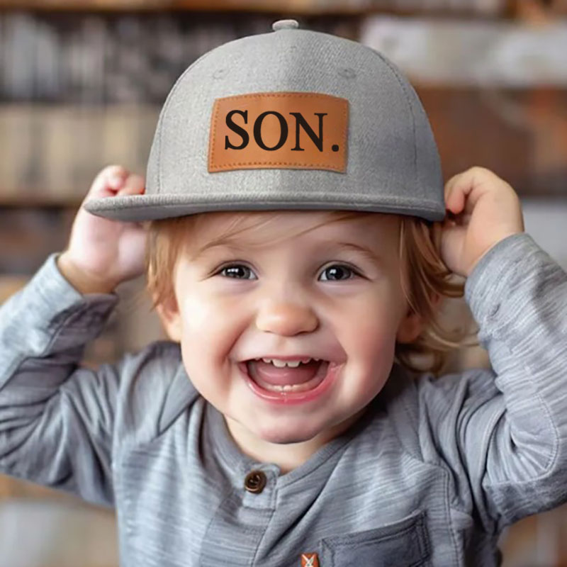 Personalised Dad and Son Engraved Father'day Baseball Cap