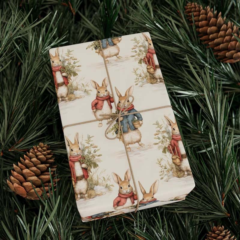 Bunny Wrapping Paper Rabbit Gift Wrap