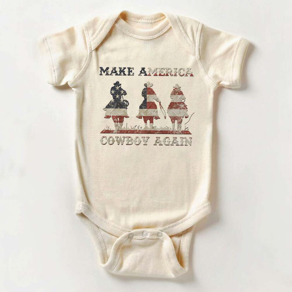 [Baby Onesie & Kids Tee]Make America Cowboy Again cowboy Shirt