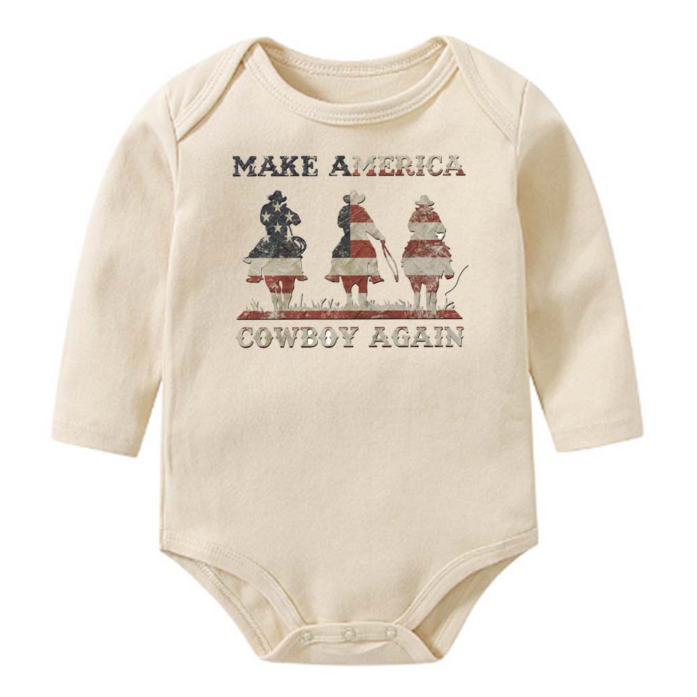 [Baby Onesie & Kids Tee]Make America Cowboy Again cowboy Shirt