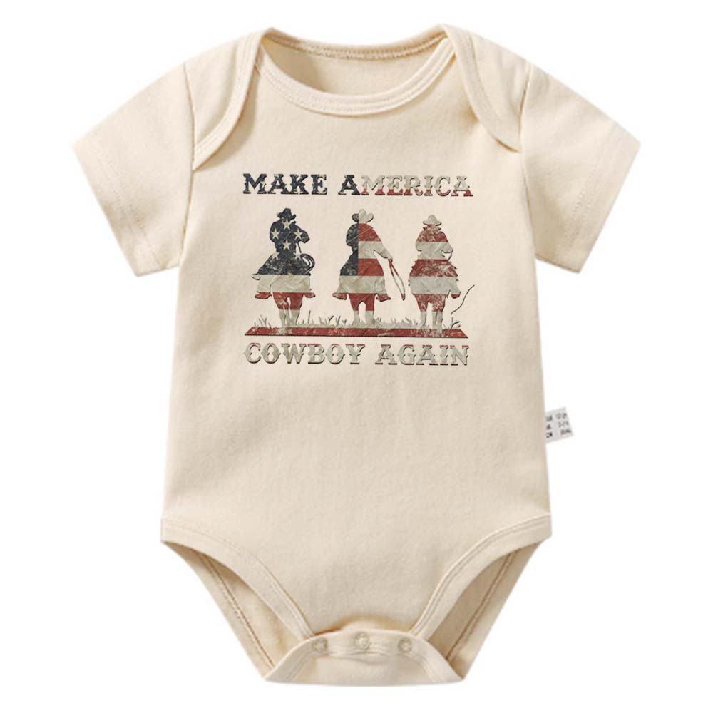 [Baby Onesie & Kids Tee]Make America Cowboy Again cowboy Shirt
