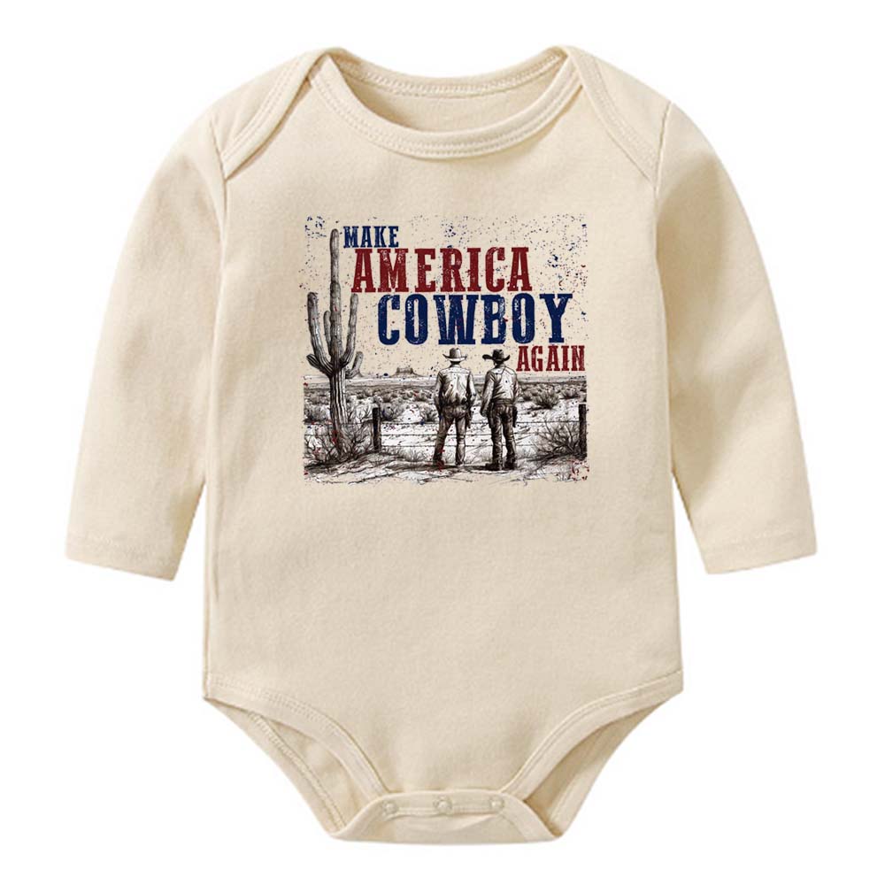 [Baby Onesie & Kids Tee]Make America Cowboy Again Western