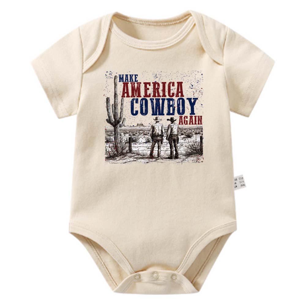 [Baby Onesie & Kids Tee]Make America Cowboy Again Western