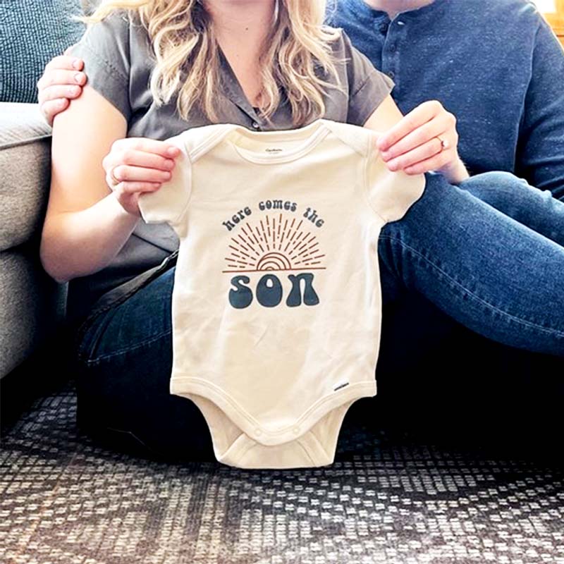 Here Comes The Son Onesie - Cute Summer Baby Onesie