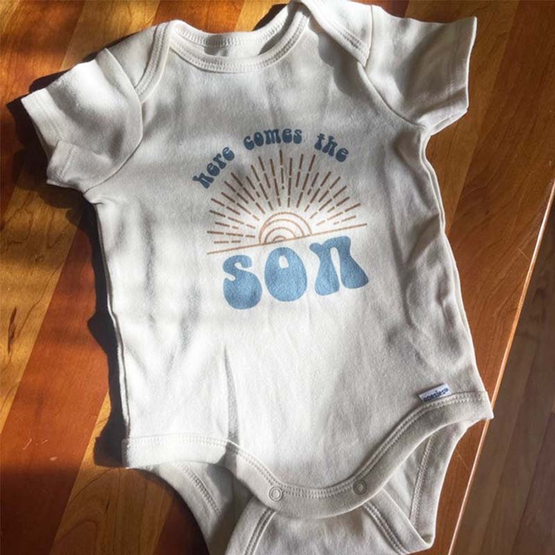Here Comes The Son Onesie - Cute Summer Baby Onesie