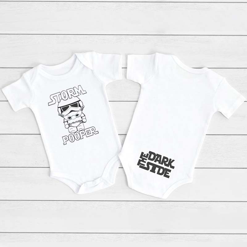 Storm Pooper Cute Double Sided Baby Bodysuits Movie Lover